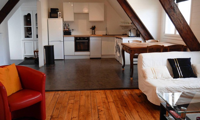 Le Palais Apartment | Renovated Apartment in Le Palais Center: 2 Bedrooms, Modern Kitchen, Close to Beach and Bus Station