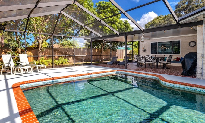 Tarpon Springs House | Renovated! Heated Pool, Game Room, Close to Beach!