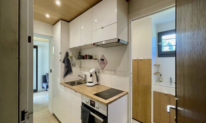 Combloux Apartment | Renovated studio with south-facing terrace. Close to Chamonix and Megève!