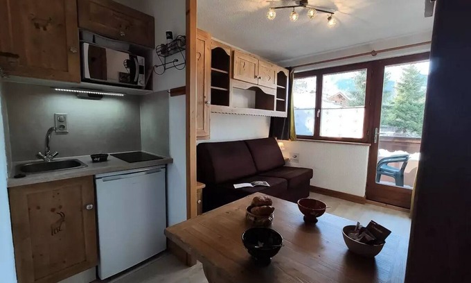Champagny-en-Vanoise Apartment | Residence Les Edelweiss - Studio 2 People