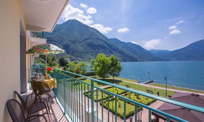 Porlezza Apartment | Residence Porto Letizia Palace-1room Apt 4 Pax Lake View Plus