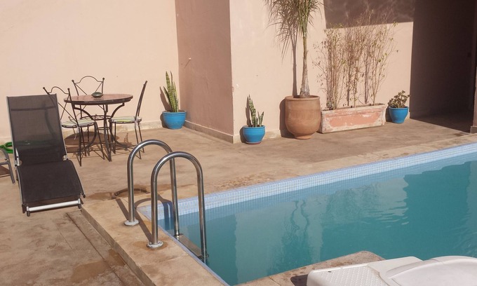 Gueliz Apartment | Residence with swimming pool on the roof, apartment with terrace in the center