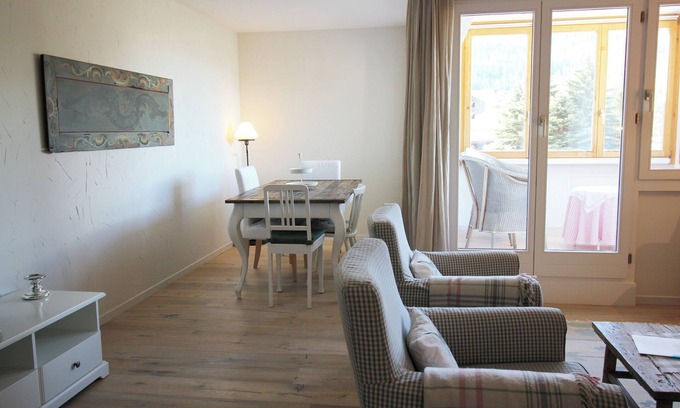 Sils-Maria Apartment | Residenza Lagrev - 2 1/2 room flat no. 126 - type 25A - 1st floor - south