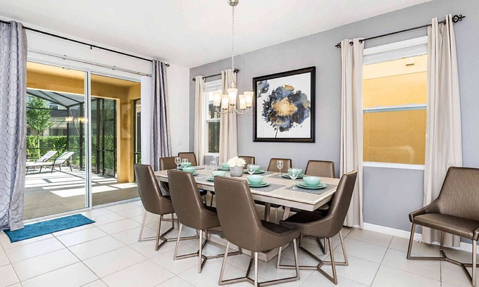 Downtown Villa | Resort 5BR Villa/Amenities/Pool&Spa/Near Disney,Shopping Plaza,Champions Gate ( 5238#)