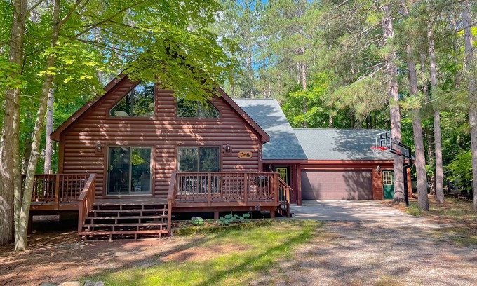 Thompsonville House | Resort home with private indoor hot tub, game room, firepit, bikes, Ping-Pong