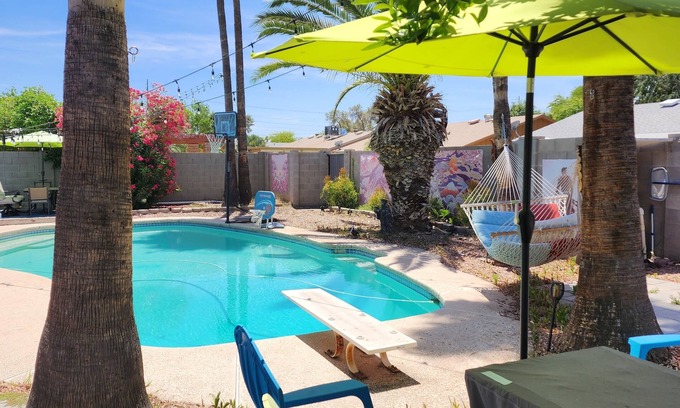 Tempe House | Resort like upscale Boho design rental.