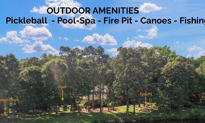Waxhaw House | Resort-Style Home Waxhaw: Incredible Amenities Private Pickleball Court!