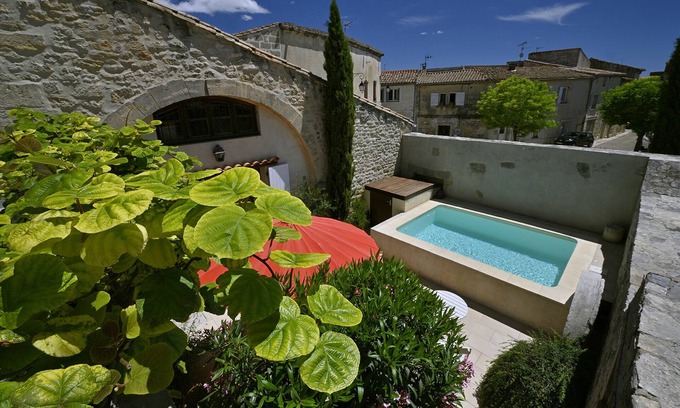 Aujargues House | Restored oil mill, swimming pool and terrace, near Sommières Languedoc