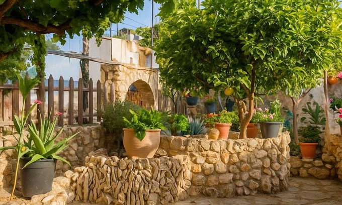Archangelos Apartment | Rhodes Archaggelos Home-Cozy Nest Garden