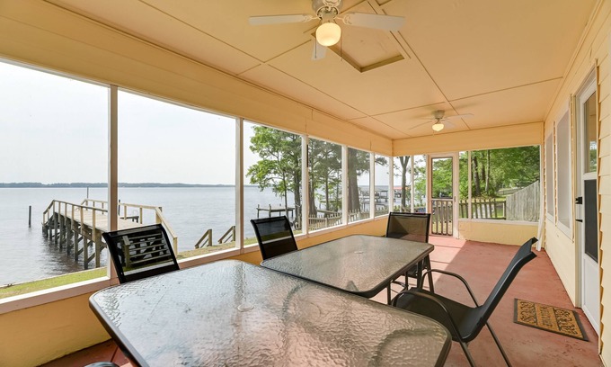 Edenton Condo | Riverfront Edenton Condo w/Porch & Water Views!
