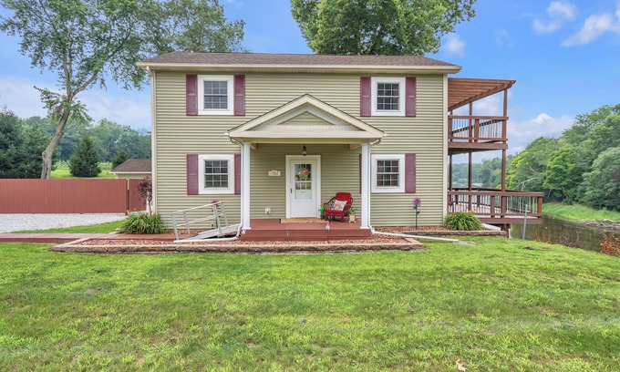Winamac House | Riverfront Home with Beautiful Views of Tippecanoe River in Winamac, IN