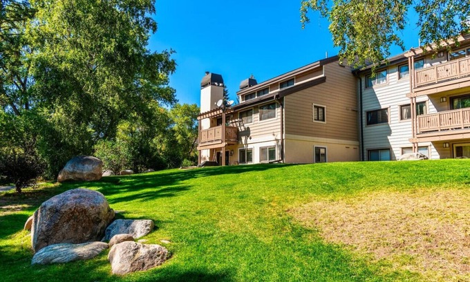 Avon Apartment | Riverfront Vacation Home, Walk to Slopes and Town