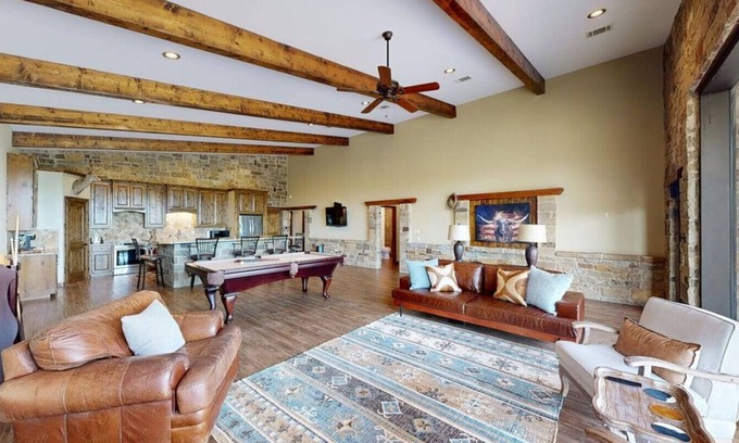 Bryan House | Riverside Oasis: Pool Table Entertainment