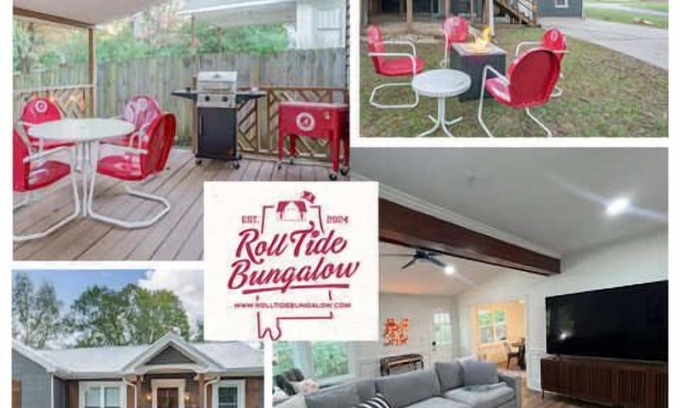 Northport House | Roll Tide Bungalow-3 miles to UA- 5 TVs- Game Room