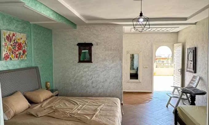 Ouzoud Bed & Breakfast | Room with veranda terrace.