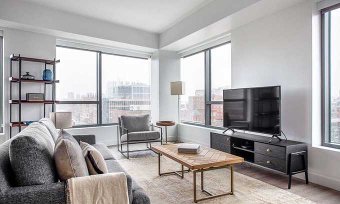 Central Square Apartment | Roomy Central Square 2BR w/Gym, W/D, Doorman, near T, by Blueground