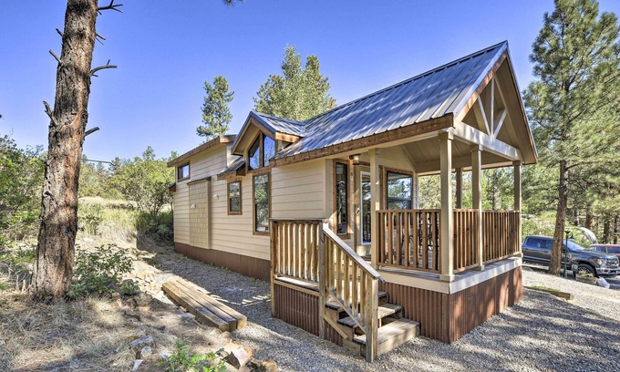 Pagosa Hills Cabin | Roomy Pagosa Springs Tiny Cabin: 1 Mi to Downtown