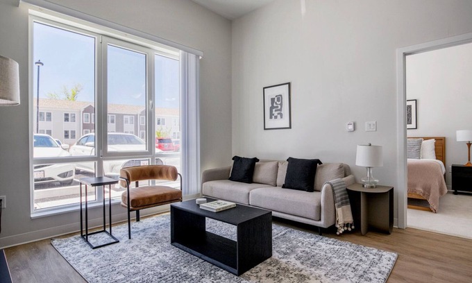 Lower Washington - Mount Hope Apartment | Roomy Roslindale 2BR w/Gym & W/D, walk to T stop, by Blueground