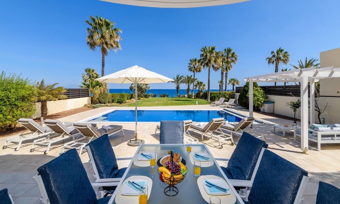 Kapparis Villa | Royal Beachfront Villa - Steps from the Beach