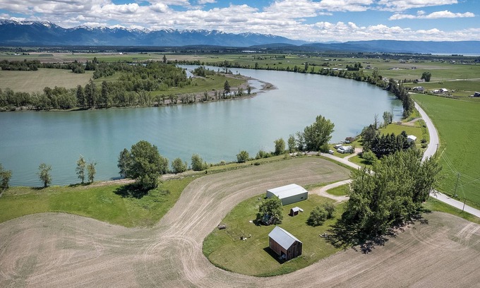 Kalispell Other | Rural Charm On The River: Renovated Farmhouse on 9-Acre Montana Farmstead