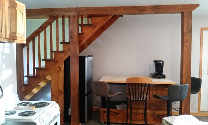 Thomasburg Apartment | Rural Country Setting- Rustic and Charming Log Guest Suite