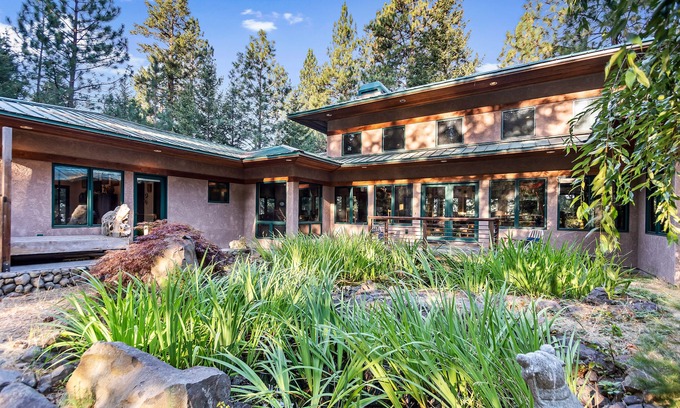 Harrison House | Rustic contemporary home in forest setting overlooking Lake Coeur d'Alene