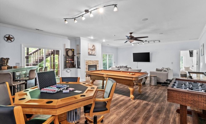 Pinehurst House | Rustic Escape w/Game Room & Modern Amenities