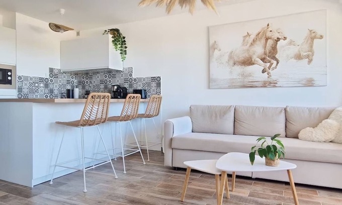 Carnon-Plage Apartment | Sable & Pampas - Meublé de Tourisme 5 Étoiles Détente et Confort à Carnon Plage