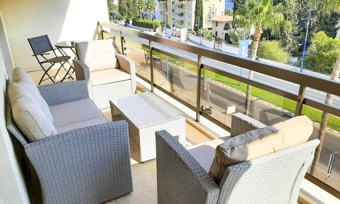 Agios Tychon Apartment | Samson Sea Breeze, 3bed sleeps 6, free WiFi