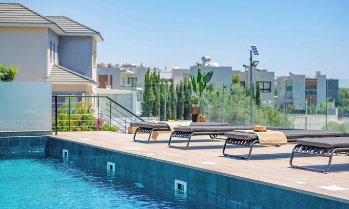 Agios Tychon Apartment | Sanders River Plaza - Light 2 Bedroom Apartment with Balcony