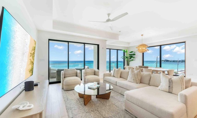Grand Cayman Condo | Sands #5: New Luxury 7 Mile Beach Condo w/Rooftop Pool & Barefoot Beach