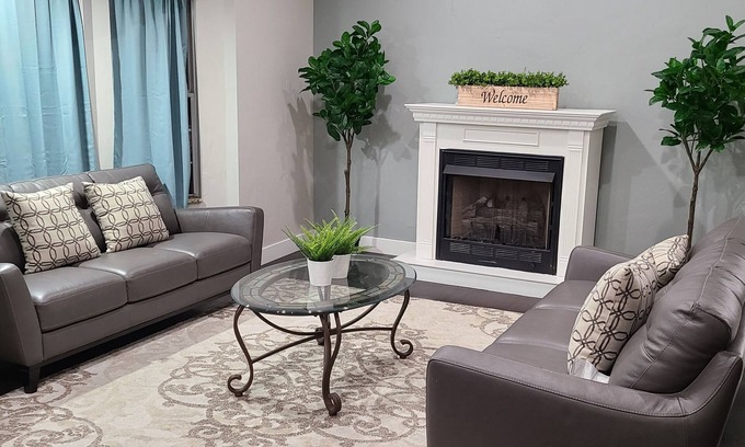 Sandy House | Sandy Cottonwood Retreat with Fireplace and Garage