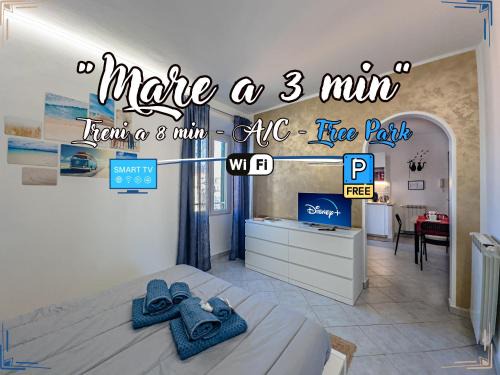 Albisola Superiore Apartment | Sea 3 min away - Free Park - Trains 8 min - Air Conditioner