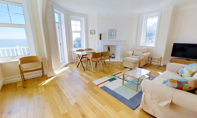 Meads Apartment | Sea Dreams - family friendly 2-bed apartment with balcony and gorgeous sea views
