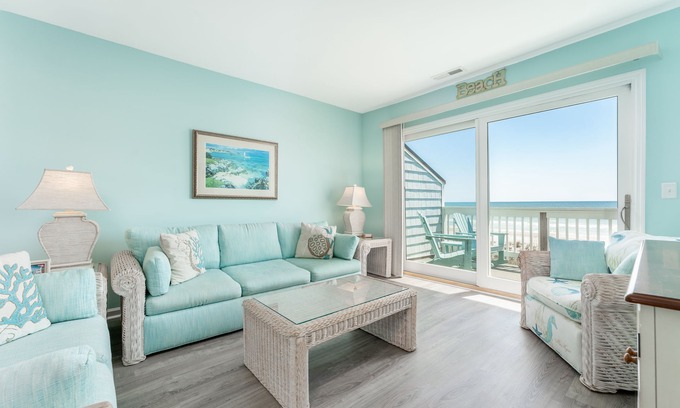Carolina Beach Condo | Sea for Miles- Updated, Dog-friendly Oceanfront Condo