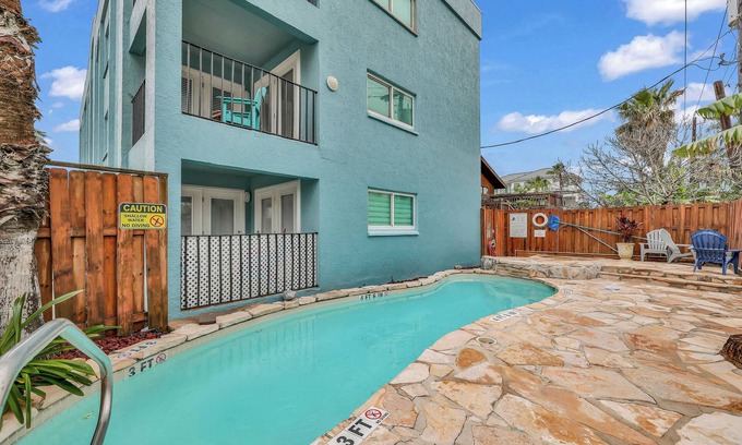 South Padre Island Condo | Sea Views Beachside Breezes w Heated Pool