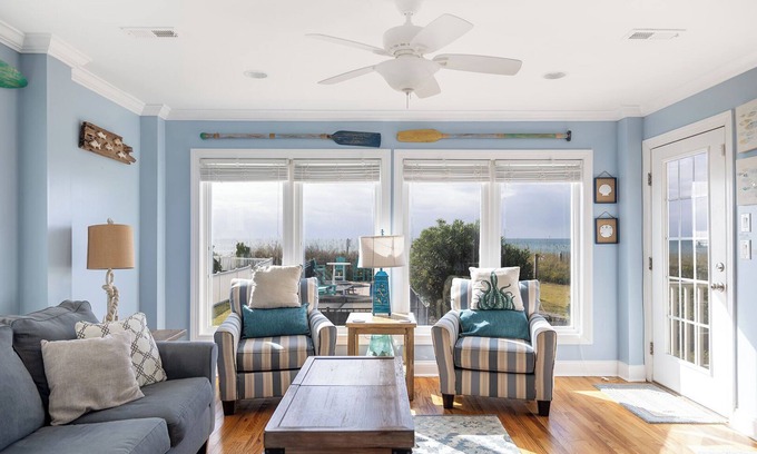 Pine Knoll Shores House | Seas The Day, Oceanfront House in Pine Knoll Shores, NC!