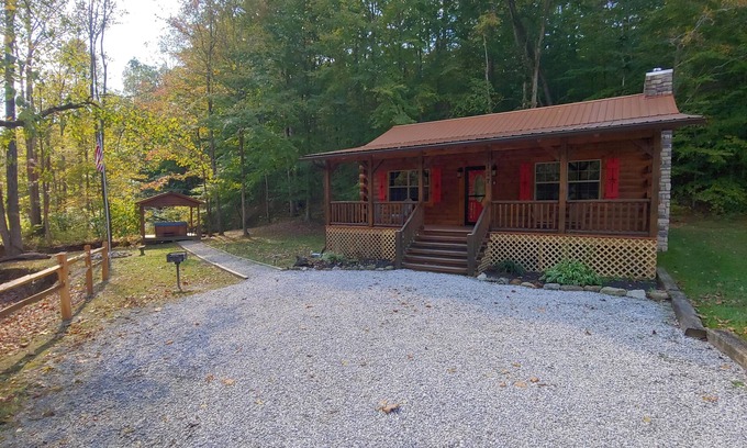 Means Ski Chalet | Secluded 2-BD cabin, tranquil mountain setting. Hot Tub Gazebo! Wood fireplace.