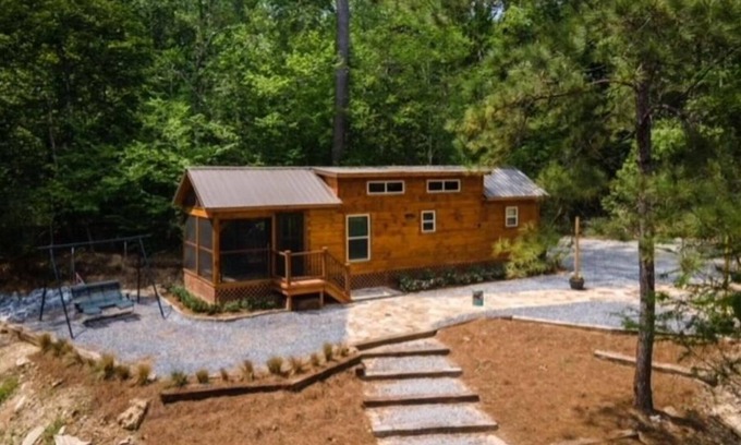 Talisheek Cabin | Secluded cozy tiny cabin on the water with fire pit and private dock