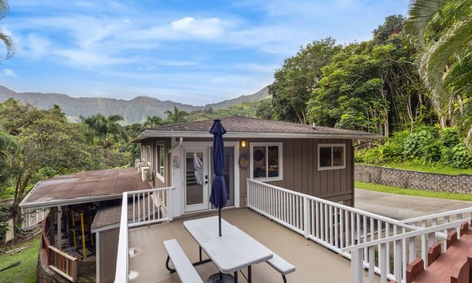 Maunawili House | Secluded Forest Retreat | Full Kitchen, AC, W/D