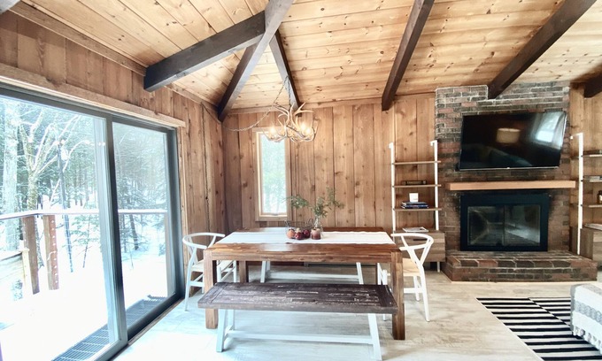 Winhall House | Secluded, rustic home w/private hot tub & immense nature - 5 miles to Stratton
