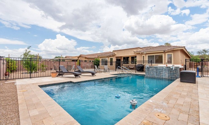 Tucson House | Serene Desert Casa with Pool and Hot Tub