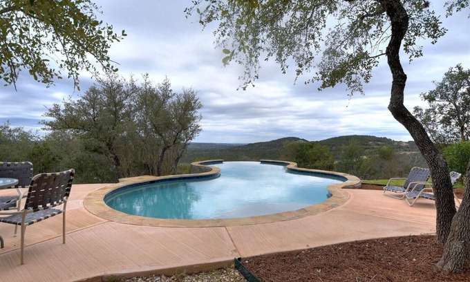 Mico House | Serene Hill Country Home, 12+ Acres, Infinity Pool, 7 Bedrooms, Newly Remodeled
