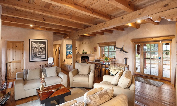 Canoncito House | Serene Historic Santa Fe: Sunset Views