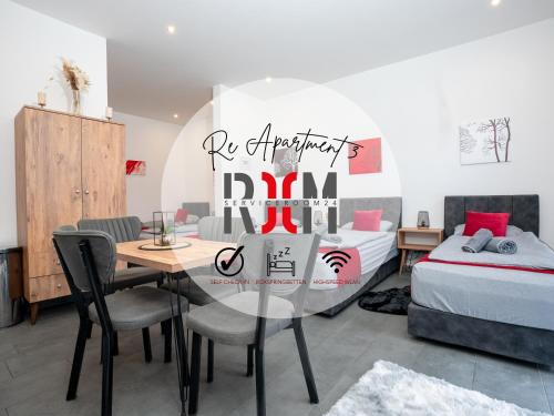 Hochlarmark Apartment | Serviceroom24 - Apartment 3 in Recklinghausen Hoch WLAN - Smart-TV - 24-7 Check-in und Küche
