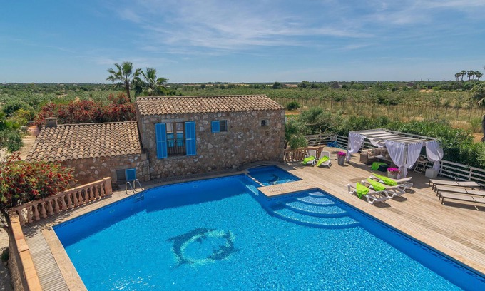 Es Llombards Villa | SHORT (SHORT DEN RITA) - Villa with private pool in es Llombards. Free WiFi