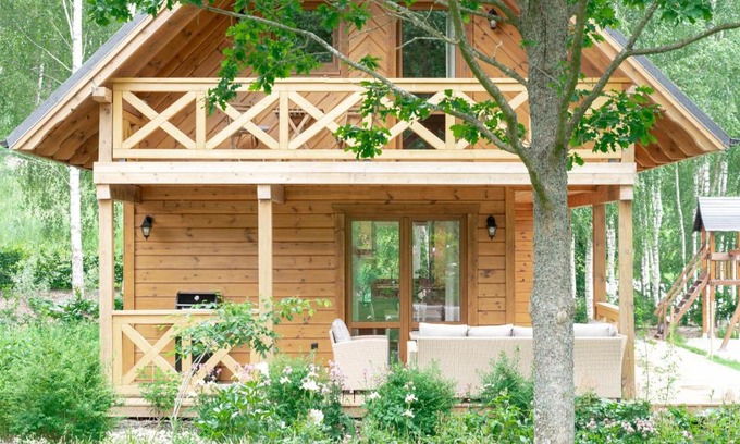 Przywidz Resort | Siedlisko Modrej Czapli. Domki na Kaszubach