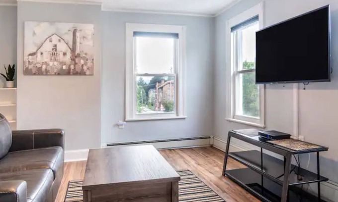 Newburgh Apartment | Simple Modern Elegance with Hudson Valley Mountains backdrop, 3rd Fl