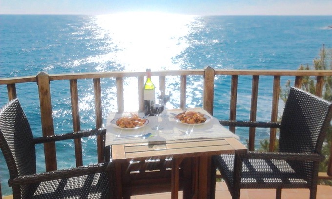 Sitges Apartment | Sitges. Mediterranean Balcony. Amazing views. Beach and pool. A/C. Parking. WIFI