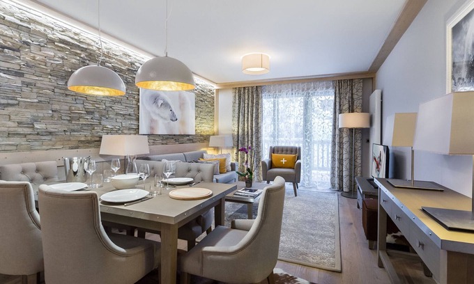 Courchevel Apartment | Ski-in/Ski-out Apartment in Courchevel Village with Parking and Fitness Access